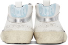 Golden Goose White & Black Mid Star Classic Sneakers