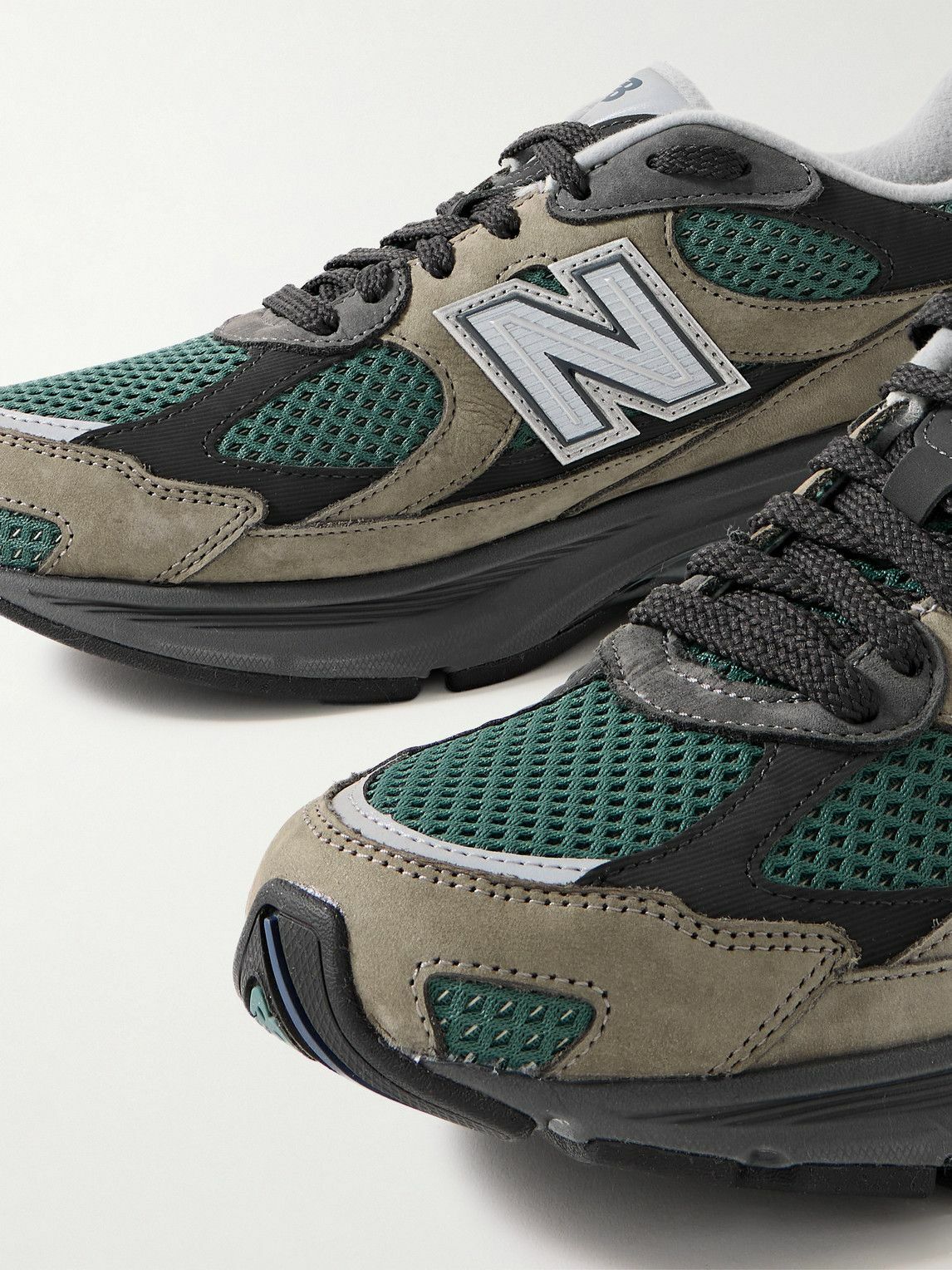 New Balance - 2010 Rubber-Trimmed Mesh and Suede Sneakers