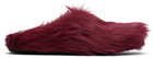 Marni Red Fussbett Sabot Slip-on Loafers