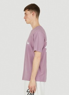 Basic Logo Print T-Shirt in Purple