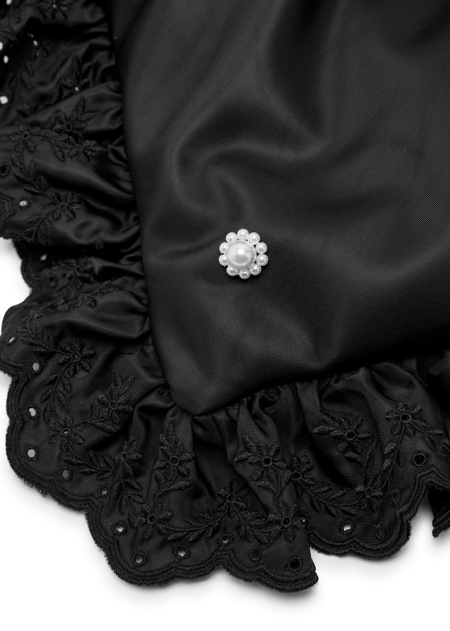Simone Rocha Pillowcase Ruffled Padded Satchel bag - Black - One Size