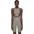 Charlotte Knowles SSENSE Exclusive Grey Void Sports Bra