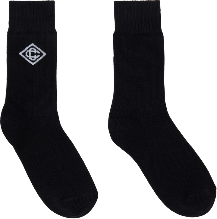 Photo: Casablanca Black Dress Socks