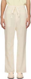 AURALEE Beige Hard Twist Trousers