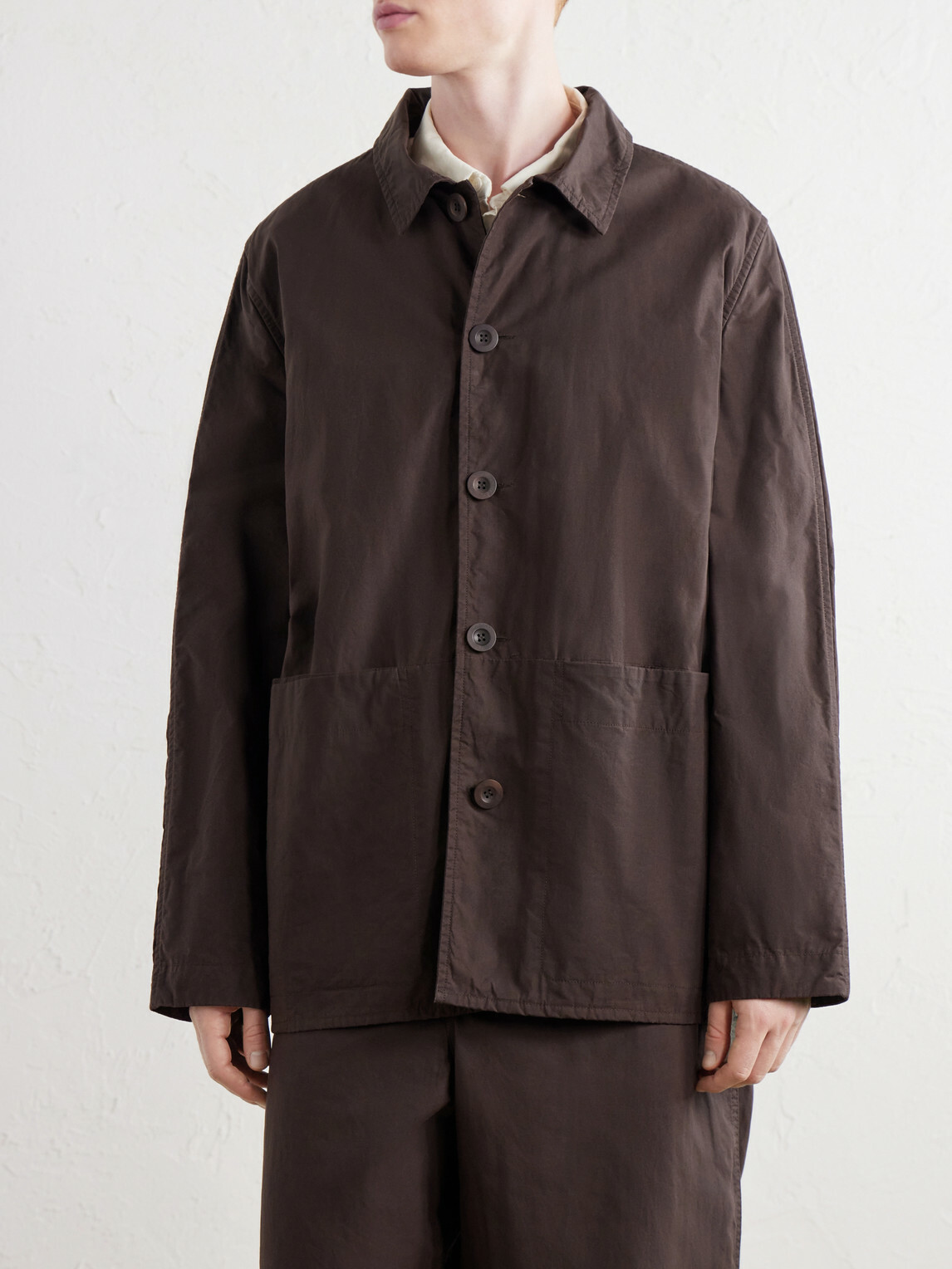 Casey Casey - Hugo Waxed Cotton Jacket - Brown