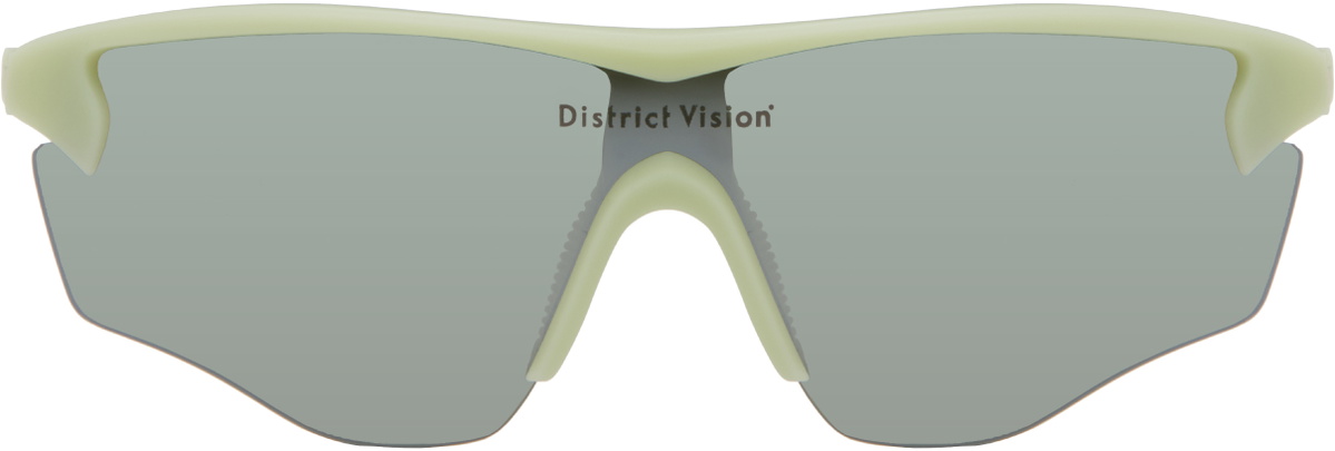 District Vision Junya Racer Sunglasses - Pistachio / D+ Silver Flash Mirror main image 0