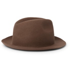 Borsalino - Wool-Felt Trilby Hat - Metallic