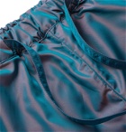 Fear of God - Slim-Fit Logo-Appliquéd Iridescent Nylon Drawstring Trousers - Blue