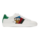 Gucci White Disney Edition Donald Duck Ace Sneakers