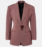 Bottega Veneta Wool and linen-blend blazer