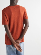 Rag & Bone - Classic Flame Slub Cotton-Jersey T-Shirt - Orange