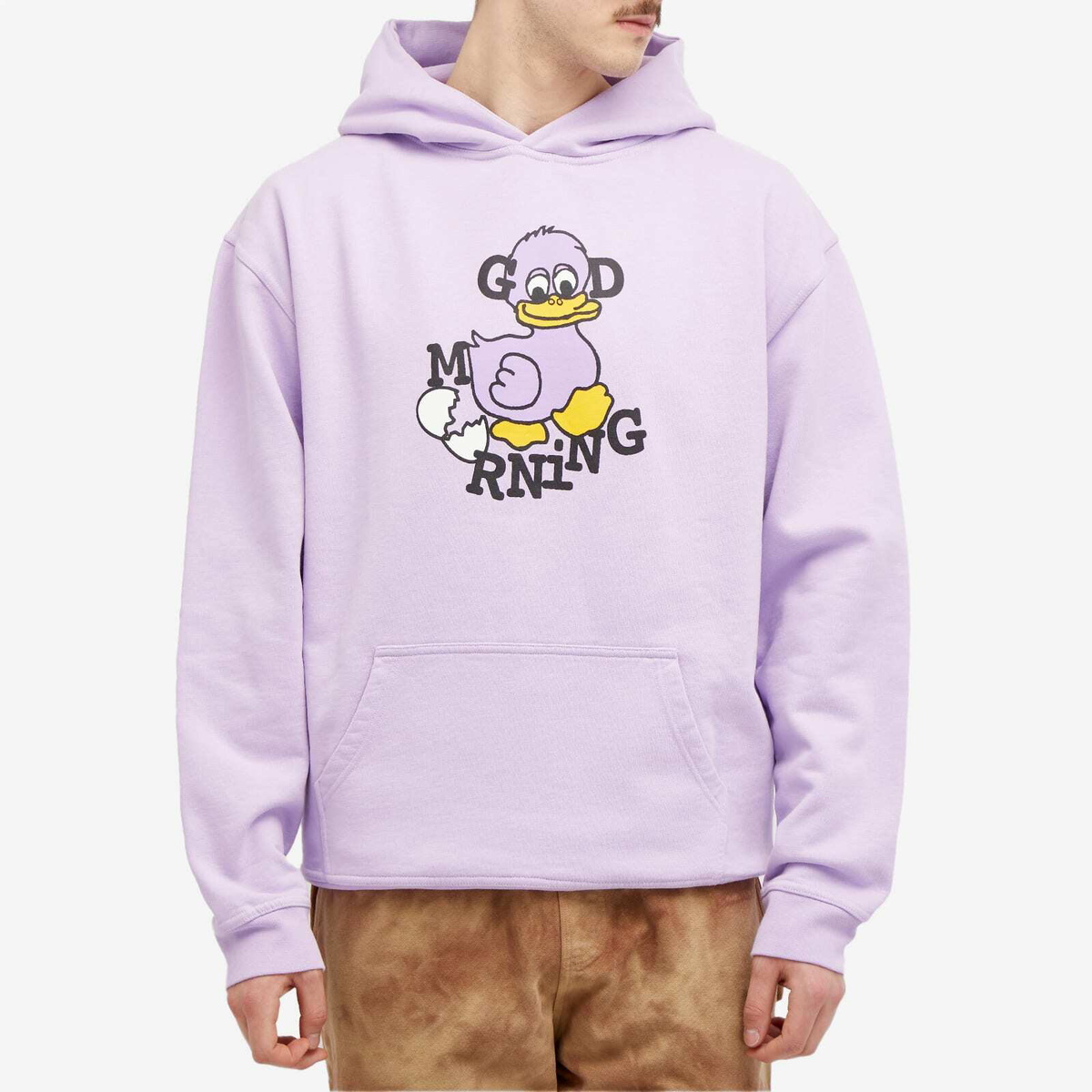 Good Morning Tapes Men's Duck Hoody in Lavender
