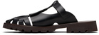 HEREU Black Canya Sport Sandals