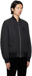 Balmain Black PB Bomber Jacket