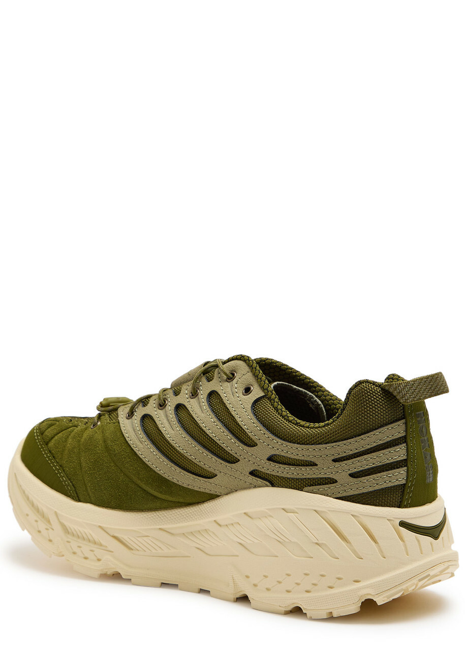 Hoka Stinson Evo OG Panelled Mesh Sneakers Green