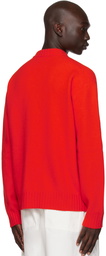 Jil Sander Orange Crewneck Sweater