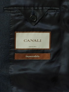 Canali - Houndstooth Wool Blazer - Blue