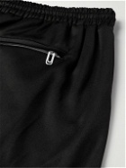 Off-White - Straight-Leg Logo-Print Jersey Shorts - Black