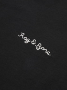 Rag & Bone - Principle Logo-Embroidered Organic Cotton-Jersey T-Shirt - Black