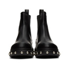 Alexander McQueen Black Liquid Spaz Chelsea Boots