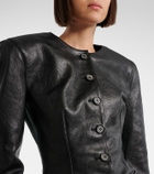 Magda Butrym Peplum leather jacket