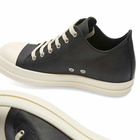 Rick Owens Men's Low Sneaks Sneakers in Black/Milk