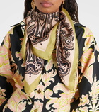 Etro Printed silk scarf