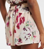 Ulla Johnson Aurielle floral silk shorts