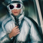 END. x C.P. Company Kan-D Goggle Puffer in Ice Melt