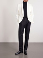 TOM FORD - Shawl-Collar Wool and Silk-Blend Faille Tuxedo Jacket - White