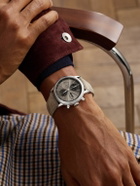 Baume & Mercier - Classima Automatic Chronograph 42mm Stainless Steel and Suede Watch, Ref. No. 10782