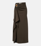 Christopher Esber Occhio embellished jersey maxi skirt