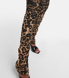 Blumarine Leopard-print jersey leggings