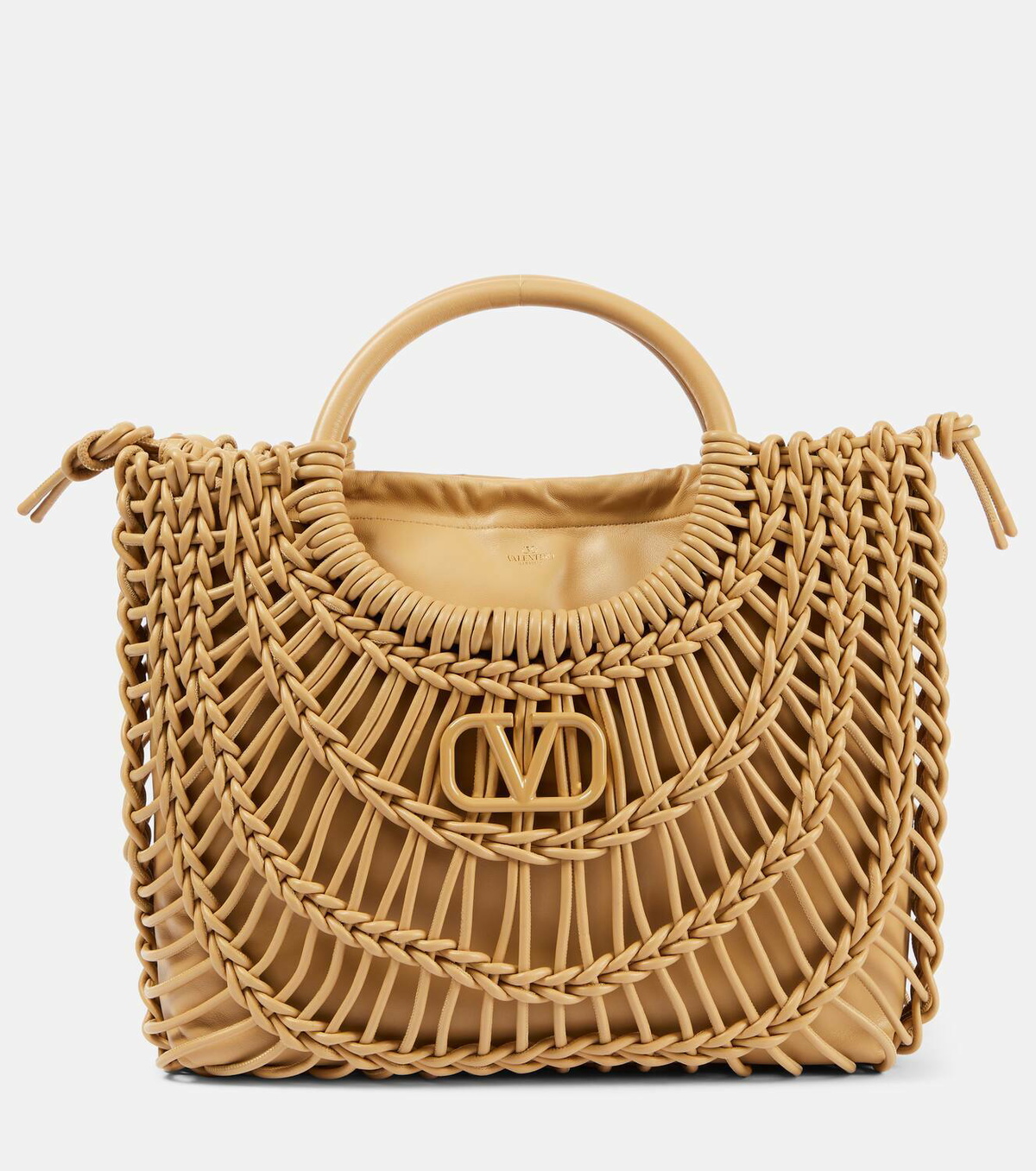 トートバッグ Valentino Garavani Shopper Valentino Garavani Rockstud Shopping Tote Bag in Grainy