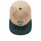 Butter Goods Men's Blindfold Logo 6 Panel Cap in Khaki/Forest