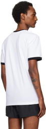 Moschino White Double Smiley T-Shirt