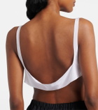 Prada Silk crêpe de chine bra top