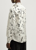 High Appreciation Printed Satin Shirt Cream