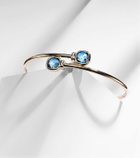 Pomellato Nudo 18kt gold bangle with topazes and diamonds