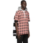 Burberry Black and Red Check Reconstructed Rugby shirt
