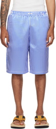 ABRA SSENSE Exclusive Blue & White Basketball Printed Shorts