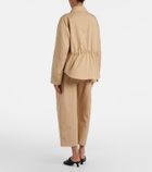 Loewe Cotton cropped barrel-leg pants