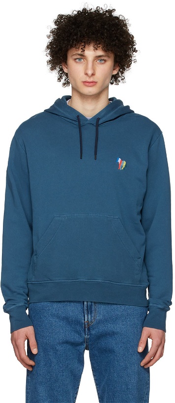 Photo: PS by Paul Smith Blue Organic Cotton Hoodie