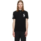 Polo Ralph Lauren Black Big Pony Mesh Polo