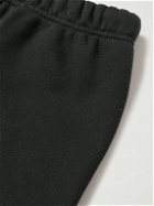 Fear of God Essentials Kids - Logo-Flocked Cotton-Blend Jersey Sweatpants - Black