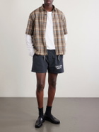 Gallery Dept. - Zuma Straight-Leg Logo-Print Cotton-Jersey Shorts - Black