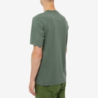 Folk Men's Contrast Sleeve T-Shirt in Dark Olive