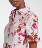 Erdem Floral cotton poplin shirt dress