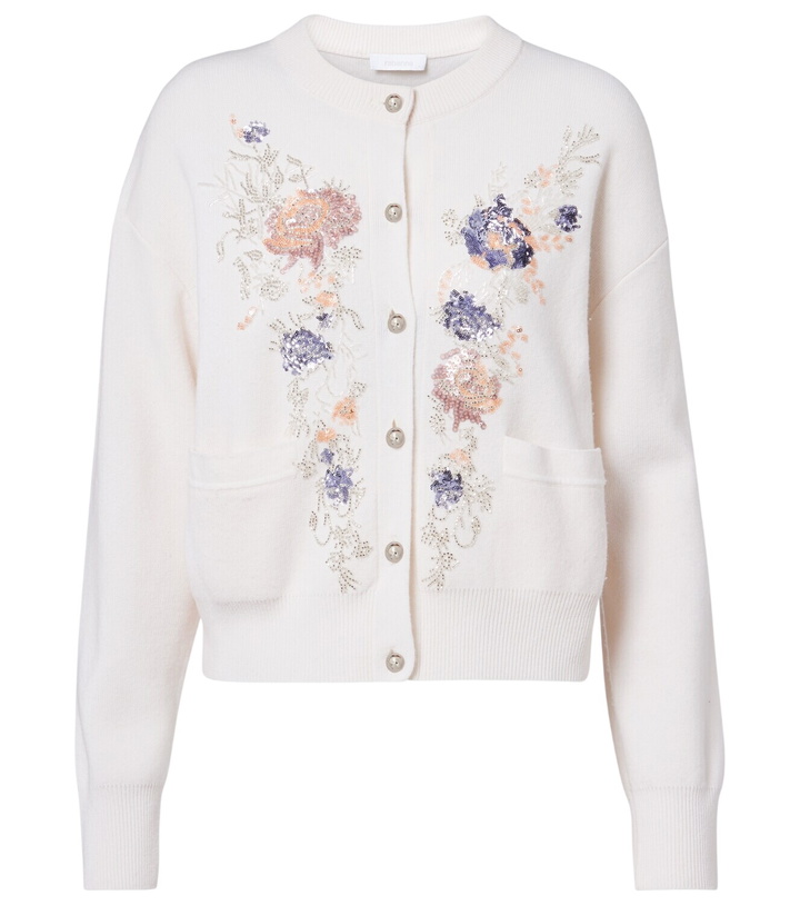 Photo: Rabanne Sequined wool and cashmere cardigan