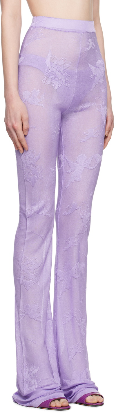 Marco Rambaldi Purple Sheer Trousers